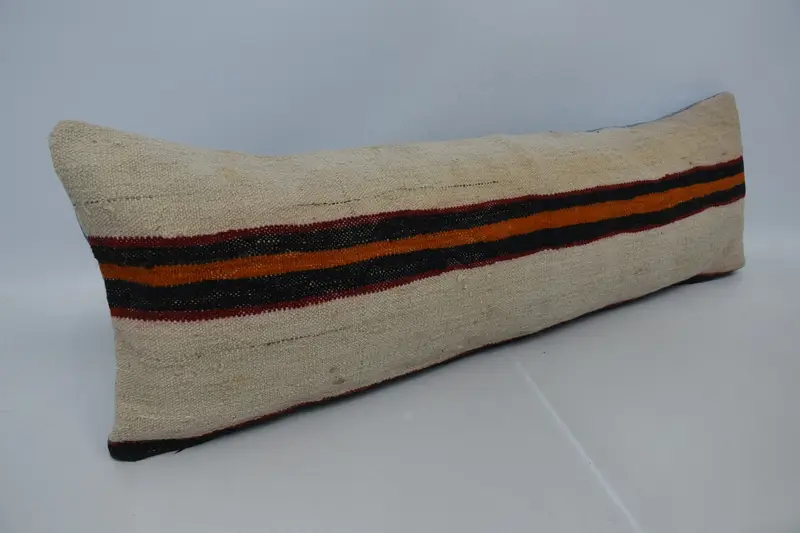 Cushion Case, Outdoor Patio Cushion, Seat Cushion, Home Decor Pillow, Kilim Pillow Cover, 16x48 Beige Pillow Cover, Kilim Pillow - 3