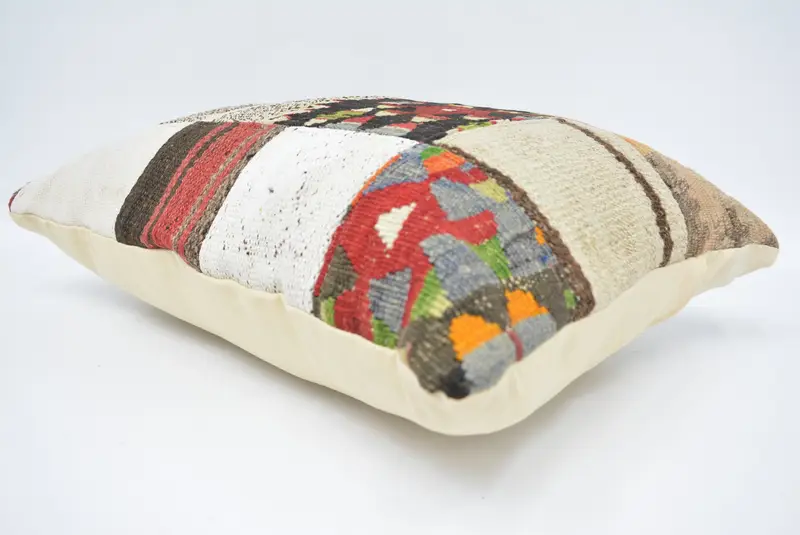 Boho Pillow, Pillow Case, Patio Cushion Case, Home Decor Pillow, Interior Designer Pillow, 16x24 White Cushion Cover, Accent Throw Pillow - 6