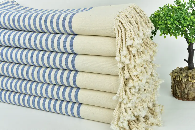 Cotton towel, 70x40 Cotton Striped Towel, Bachelorette Party Gifts For Bride, Peshtemal Towel, Bachelor Party Favors, Personalized Bridesmaid Gift - 3
