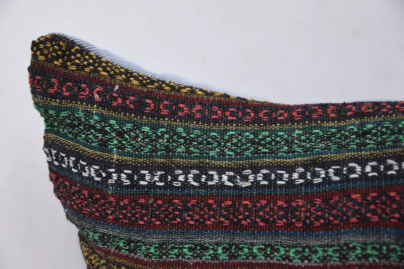 Kilim Cushion Sham, Cushion Cover, Kilim Rug Pillow Cover, 12x20 Red Pillow Case, Antique Pillows, Boho Chic Pillow Case, Throw Kilim Pillow - 2