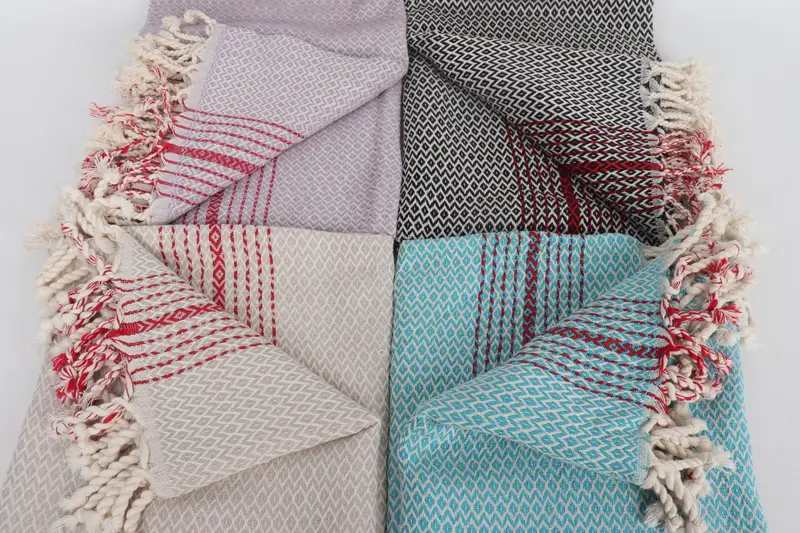Beach Wedding Favor, Girls Weekend Favors, 70x40 Cotton Diamond Towel, Bachelor Gifts, Valentines Gift, Fouta towel, Bachelorette Party Decorations - 5