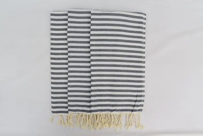 Toalla de mano turca, toalla de spa, regalos de decoración del hogar, toalla a rayas de algodón 40x18, favores de boda, poca de cocina turca, regalo de boda personalizado para pareja - 6