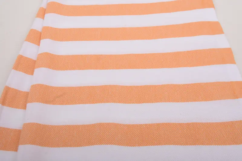 Wedding Anniversary Gift, Travel Towel, Handmade Gift, Custom Hand Towel, Kitchen Towel, Bride Gift, Wedding Favors, 44x20 Cotton Striped Towel - 4
