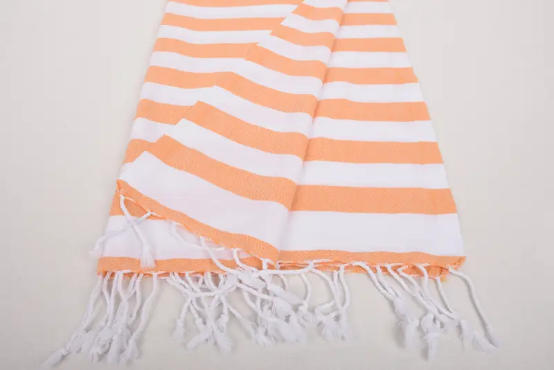 Wedding Anniversary Gift, Travel Towel, Handmade Gift, Custom Hand Towel, Kitchen Towel, Bride Gift, Wedding Favors, 44x20 Cotton Striped Towel - 8