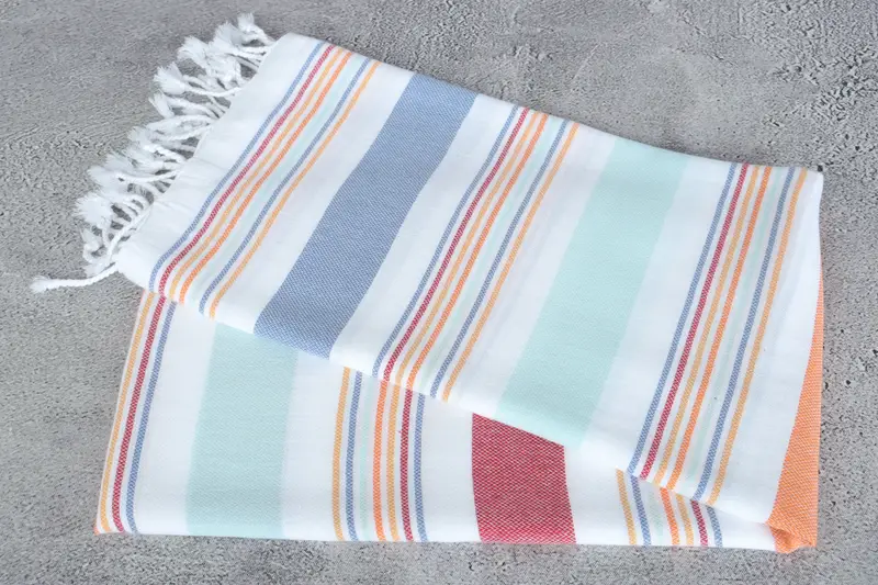 76x38 Cotton Striped Towel, Best Friend Gift Ideas, Bridal Shower Favors, Beach towel, Custom Turkish Towel, Bachelor Party Favors, Handmade Gift - 6