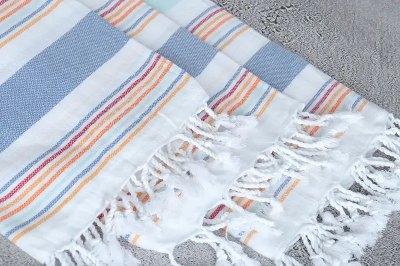76x38 Cotton Striped Towel, Best Friend Gift Ideas, Bridal Shower Favors, Beach towel, Custom Turkish Towel, Bachelor Party Favors, Handmade Gift - 5