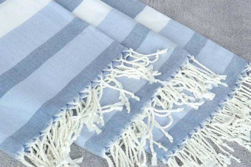 Personalized Gifts, Peshtemal Towel, Personalized Beach Towel, Custom Beach Towels, Organic Towel, 70x40 Cotton Striped Towel, Employee Gifts - 5