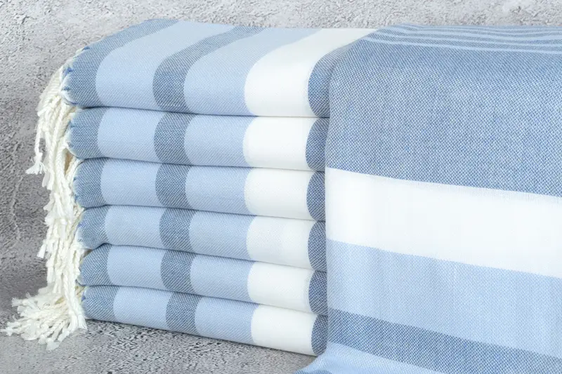 Personalized Gifts, Peshtemal Towel, Personalized Beach Towel, Custom Beach Towels, Organic Towel, 70x40 Cotton Striped Towel, Employee Gifts - 1