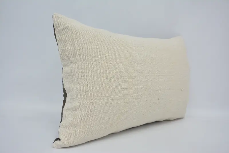 Boho Pillow, Lounge Throw Pillow Sham, Office Chair Pillow, Pillow Case, Boho Pillow Sham Cover, 16x24 White Pillow Sham, Gift Pillow - 3