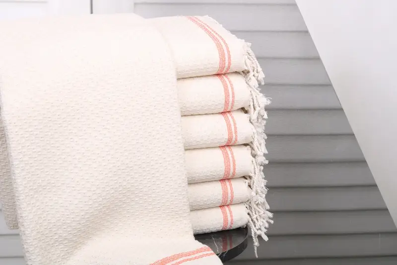 Orange Cotton Towel Bridesmaid Gift, 36x67 Inches