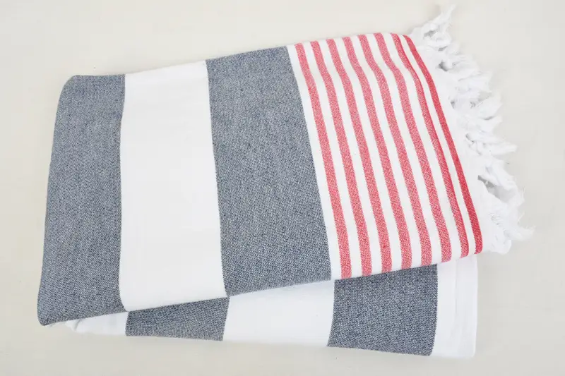 Turkish Towel Bulk, Custom Beach Towel, Kids Beach Towel, Peshtemal Towel, 68x36 Cotton Striped Terry Towel, Employee Gifts, Turkish hand towel - 6