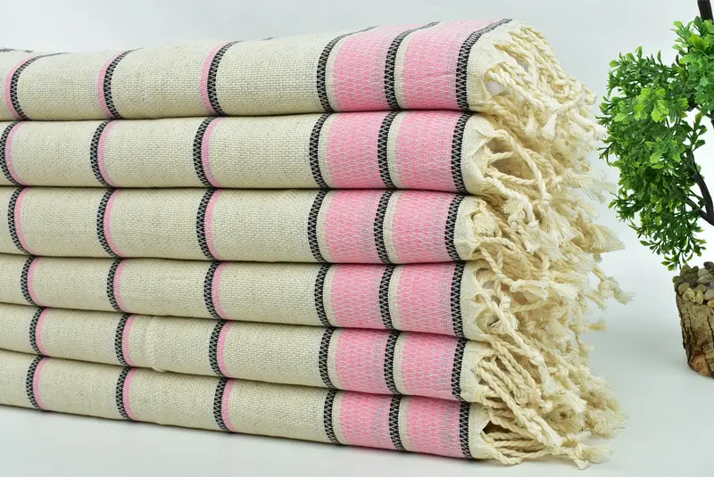 Gym Towel, Bathroom Towels, Personalized Kitchen Towel, Spa Towel, Bridesmaid Gifts, 40x20 Linen Striped Towel, Embroidery Towels, Bulk Order Towel - 3