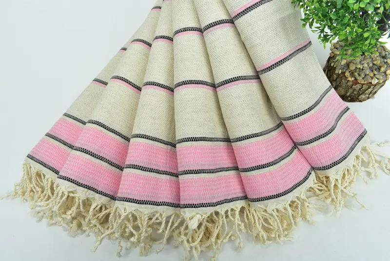 Gym Towel, Bathroom Towels, Personalized Kitchen Towel, Spa Towel, Bridesmaid Gifts, 40x20 Linen Striped Towel, Embroidery Towels, Bulk Order Towel - 4