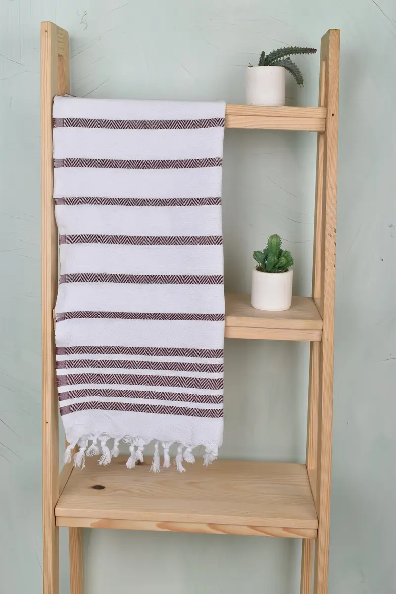 Housewarming Gift, Monogram Kitchen Towel, 36x24 Cotton Herringbone Towel, Custom Gift, Personalized Hand Towel, Bathroom Towels, Bulk Order Towel - 8