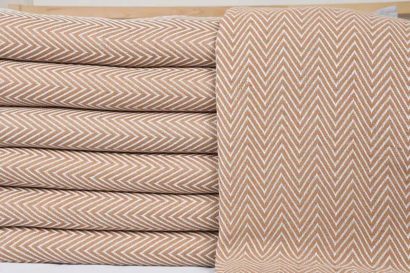 Bridal Shower Gift, Bridesmaid Gifts, Woven Blanket, Halloween Blanket, Bachelorette Party Favor, 96x80 Cotton Chevron Towel, Turkish Towel Blanket - 2