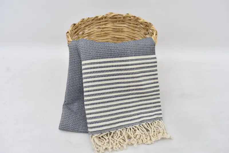 Bridesmaid Gifts, Wedding Towel, 68x40 Cotton Striped Towel, Sand-resistant towel, Spa Towel, Memorial Gift, Peshtemal Towel, Large Turkish Towel - 6