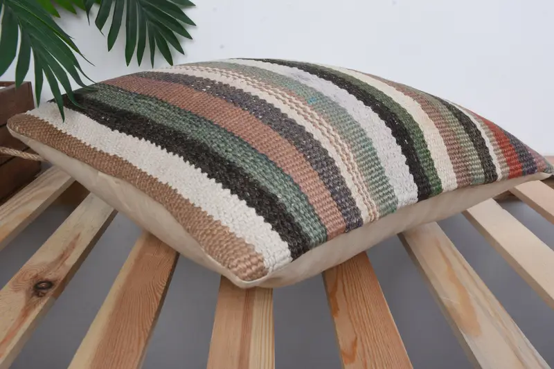 Cushion Cover, Handmade Kilim Cushion, Interior Designer Pillow, Living Room Throw Pillow, Vintage Pillow, 16x16 Gray Pillow - 6