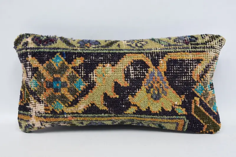 8x16 Blue Pillow Cover, Vintage Kilim Throw Pillow, Pillow for Couch, Interior Designer Pillow, Sustainable Pillow Case, Pillow Case - 1