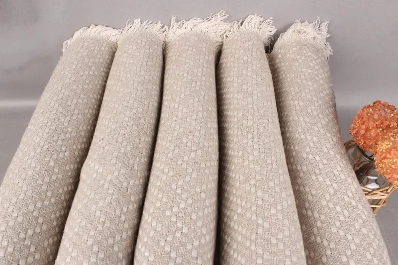 Monogram Blanket, Bridesmaid Gifts, Valentine Day Gift For Her, 76x68 Cotton Herringbone Towel, Housewarming Gift, Personalized Wedding Gift - 3