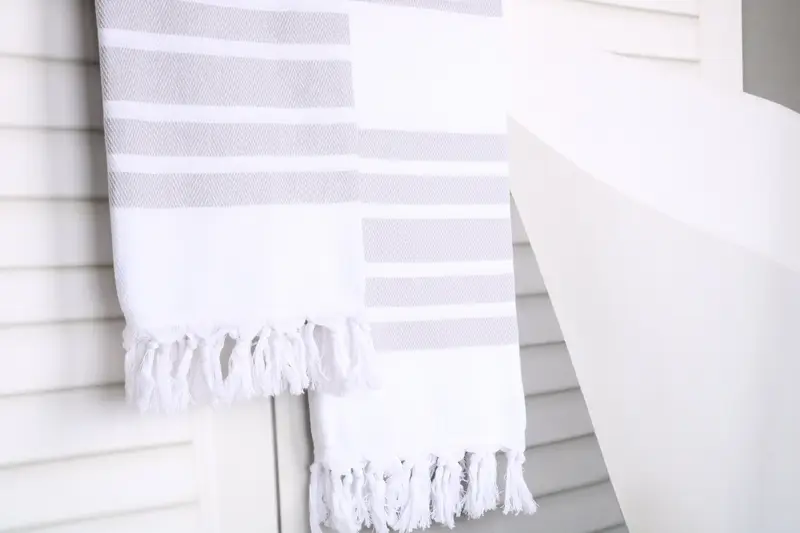 Personalized Bridesmaid Gift, Organic Towel, Personalized Beach Towel, Wedding Gift For Bride, Organic Turkish towel, 70x40 Cotton Herringbone Towel - 8