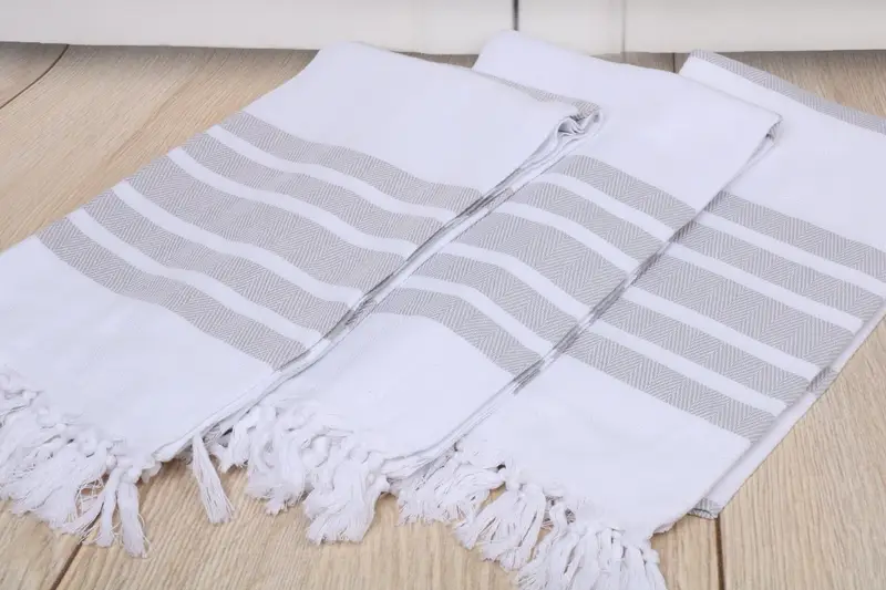 Personalized Bridesmaid Gift, Organic Towel, Personalized Beach Towel, Wedding Gift For Bride, Organic Turkish towel, 70x40 Cotton Herringbone Towel - 6