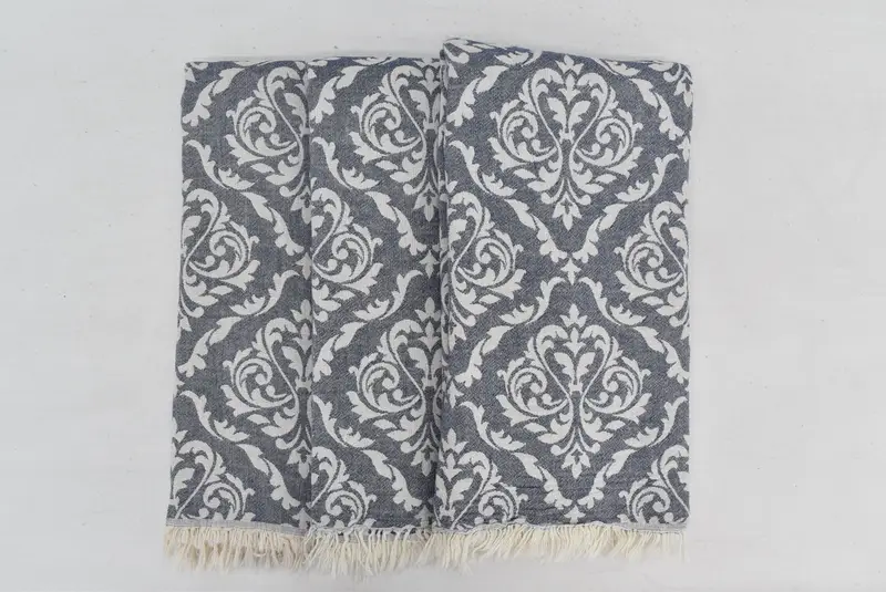 Soft towel, Wedding Gift Ideas, 68x36 Cotton Baroque Towel, Personalized Turkish Towel, Organic Towel, Beach Size Towel, Monogrammed Beach Towel - 8