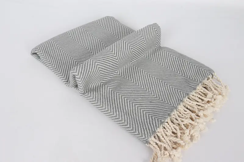 Custom Wedding Gift From Bridesmaid, Wedding Gift For Bride, Turkish Towel USA, 70x40 Cotton Herringbone Towel, Custom Towel, Turkish towel - 6