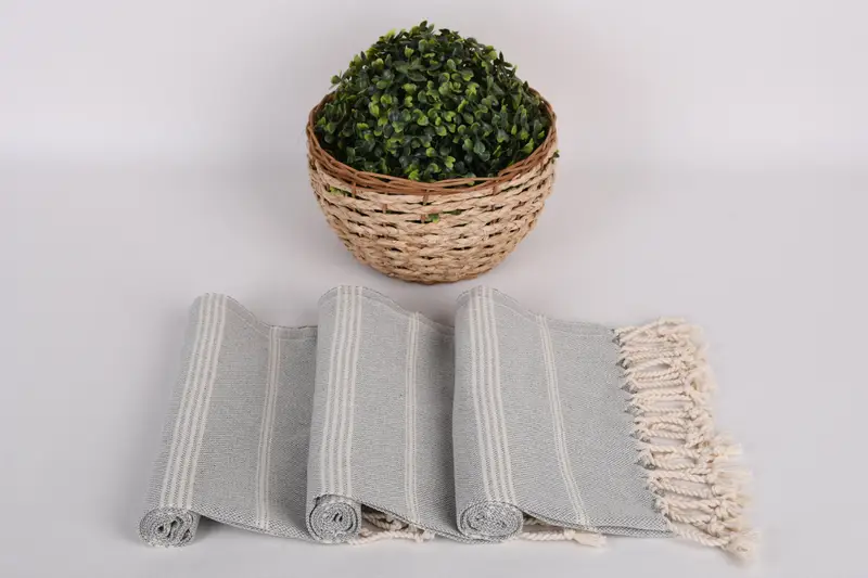 Düğün Hediyesi Mutfak Havlu, Konuk Havlu, Nedime Favorları, Kişiselleştirilmiş Yemek Havlusu, Monogram El Havlusu, 38x24 Pamuklu Çizgili Havlu, Düğün Favorları - 8