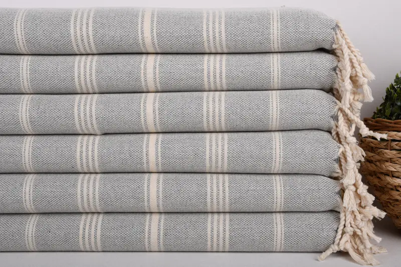 Düğün Hediyesi Mutfak Havlu, Konuk Havlu, Nedime Favorları, Kişiselleştirilmiş Yemek Havlusu, Monogram El Havlusu, 38x24 Pamuklu Çizgili Havlu, Düğün Favorları - 2