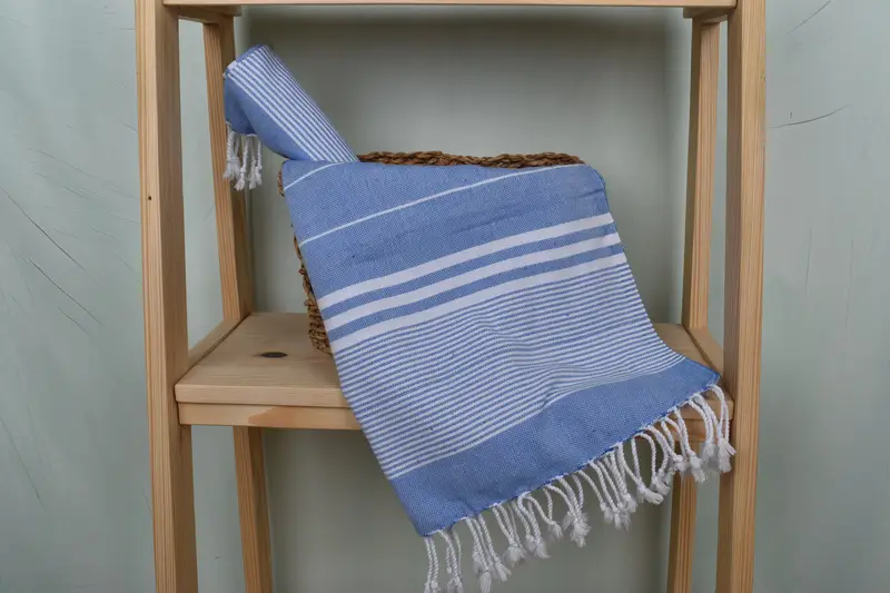 Wedding Gift, Custom Tea Towel, 40x24 Cotton Striped Towel, Bathroom Towels, Guest Towel, Beach Bachelorette Party Decorations, Personalized Gift - 4