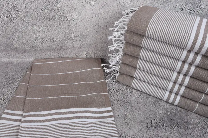 Small Bath Towels, Monogram Hand Towel, 40x24 Cotton Striped Towel, Turkish Hand Towel, Girl Trip Party Favor, Beach Wedding Favor, Home Decor Towel - 2