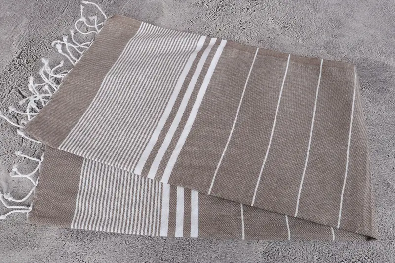 Small Bath Towels, Monogram Hand Towel, 40x24 Cotton Striped Towel, Turkish Hand Towel, Girl Trip Party Favor, Beach Wedding Favor, Home Decor Towel - 6
