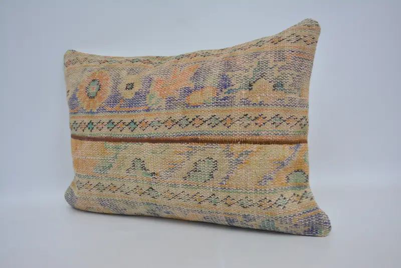 Kilim Pillow, Pillow Cover, One Of A Kind Pillow, Gift Pillow, Retro Throw Pillow, Interior Designer Pillow, 20x28 Beige Pillow Cover - 4