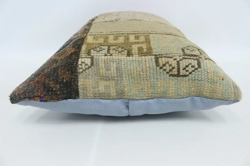 Kilim Pillow Cover, Vintage Kilim Pillow, Pillow Sham, 16x24 Purple Cushion, Outdoor Throw Pillow Sham, Ethnical Kilim Rug Pillow - 5