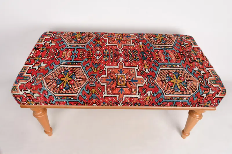 モジュール式ソファセット オットマン、キリム風ウールブレンド オットマン