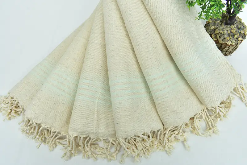 36x18 Linen Striped Towel, Personalized Gift, Best Friend Christmas Gift, Customized Turkish Towel, Personalized Hand Towel, Turkish Tea Towel - 4