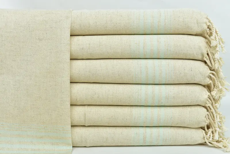 36x18 Linen Striped Towel, Personalized Gift, Best Friend Christmas Gift, Customized Turkish Towel, Personalized Hand Towel, Turkish Tea Towel - 1