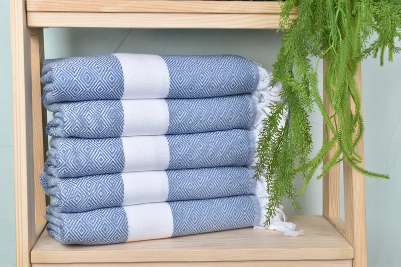 Gift For The Home Decor, 70x40 Cotton Diamond Towel, Personalized Beach Towel, Anniversary Gift For Her, Organic towel, Beach Towel Bulk - 2