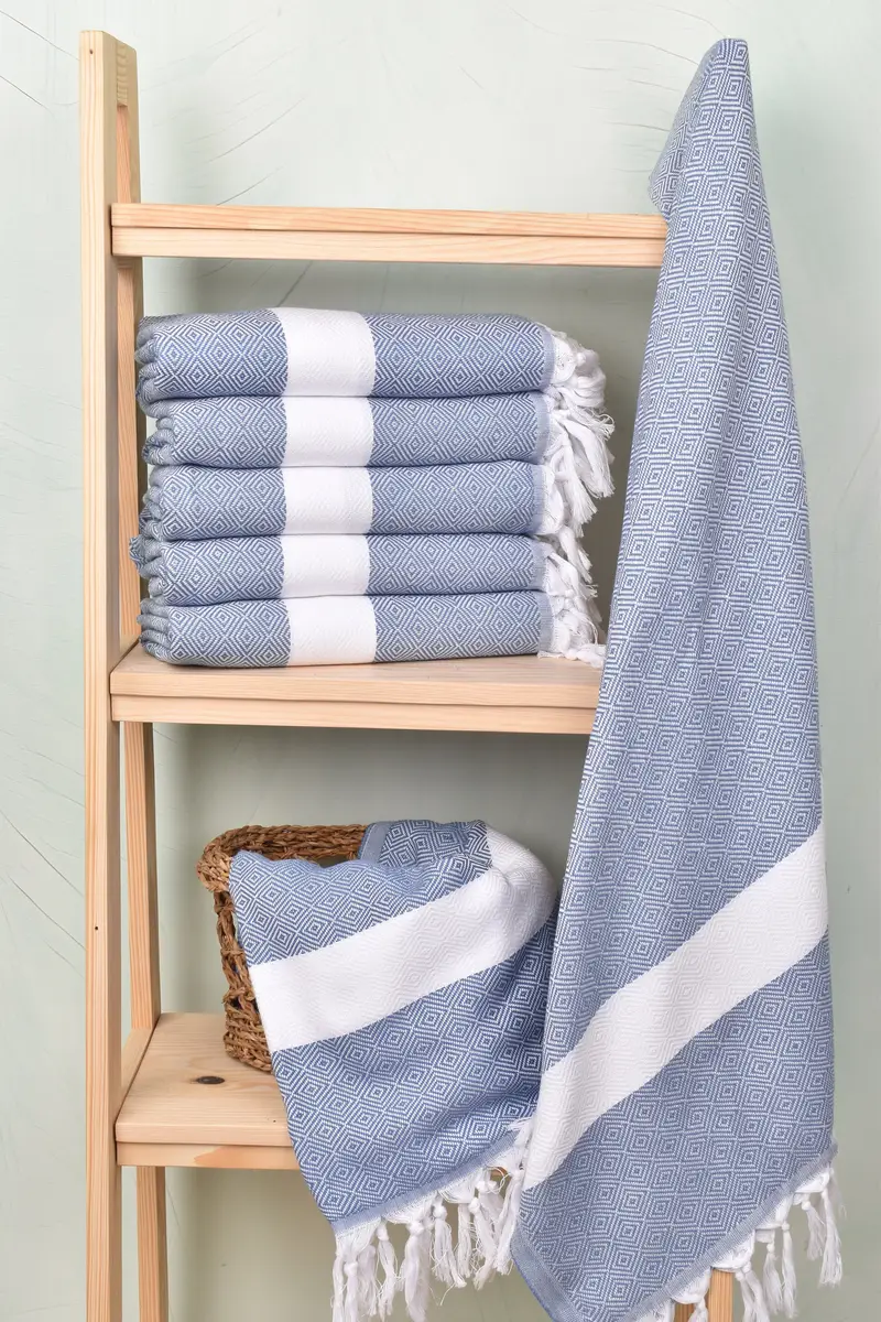 Gift For The Home Decor, 70x40 Cotton Diamond Towel, Personalized Beach Towel, Anniversary Gift For Her, Organic towel, Beach Towel Bulk - 3