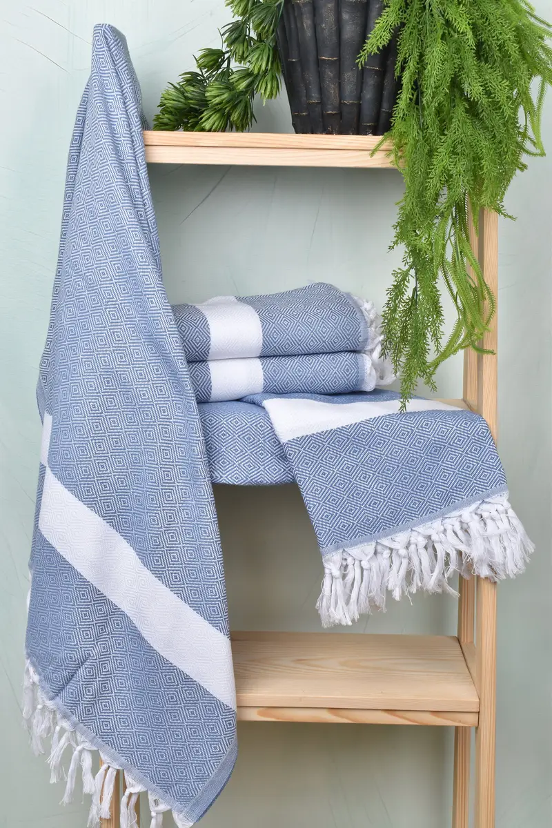 Gift For The Home Decor, 70x40 Cotton Diamond Towel, Personalized Beach Towel, Anniversary Gift For Her, Organic towel, Beach Towel Bulk - 6