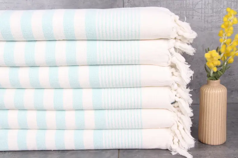 Bridal Shower Gifts, Monogram Kitchen Towel, Wedding Hand Made Gift, Personalized Dish Towel, 36x18 Cotton Striped Terry Towel, Custom Hand Towel - 1