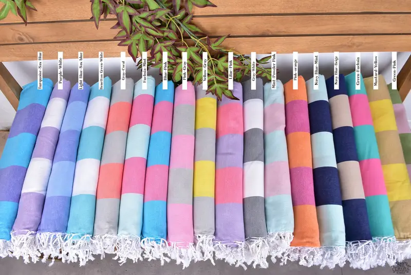 Bridal Gifts, Lightweight towel, Personalized Towel, Bachelorette Towel, Florida Bachelorette Party Favors, 70x40 Cotton Striped Towel, Luxury towel - 2