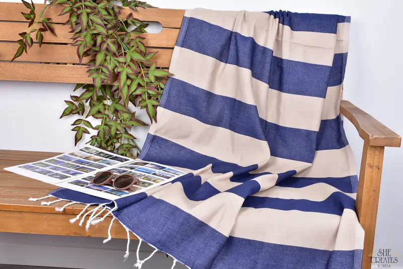 Bridal Gifts, Lightweight towel, Personalized Towel, Bachelorette Towel, Florida Bachelorette Party Favors, 70x40 Cotton Striped Towel, Luxury towel - 3