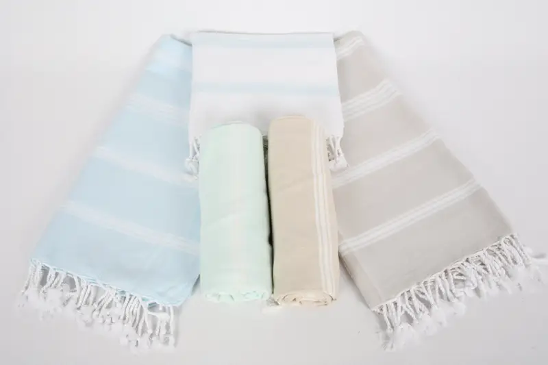 Beach towel, Best Friend Gift Ideas, Thin towel, 70x36 Cotton Striped Towel, Bachelor Party Favors, Fouta towel, Monogram Towels, Spa Gift Towel - 8