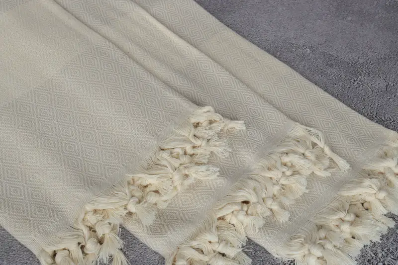 Wedding Gift, Turkish towel, Organic Turkish towel, Organic Cotton Towel, 70x40 Cotton Diamond Towel, Custom Bath Towel, Bachelorette Party Favor - 5