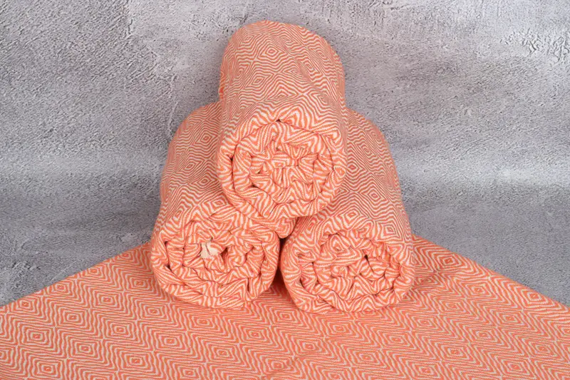 Organic towel, Quick-dry towel, 70x40 Cotton Zigzag Diamond Towel, Christmas Favors, Custom Towel, Monogram Turkish Bath Towel, Holiday Towel - 7
