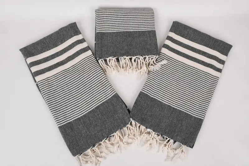 Organic Towel, 70x40 Cotton Striped Towel, Custom Towel, Travel towel, Custom Bath Towel, Bridal Shower Favor, Summer Gift Ideas, Wedding Favors - 6