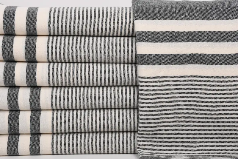 Organic Towel, 70x40 Cotton Striped Towel, Custom Towel, Travel towel, Custom Bath Towel, Bridal Shower Favor, Summer Gift Ideas, Wedding Favors - 1
