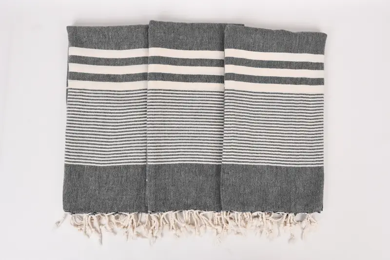 Organic Towel, 70x40 Cotton Striped Towel, Custom Towel, Travel towel, Custom Bath Towel, Bridal Shower Favor, Summer Gift Ideas, Wedding Favors - 7