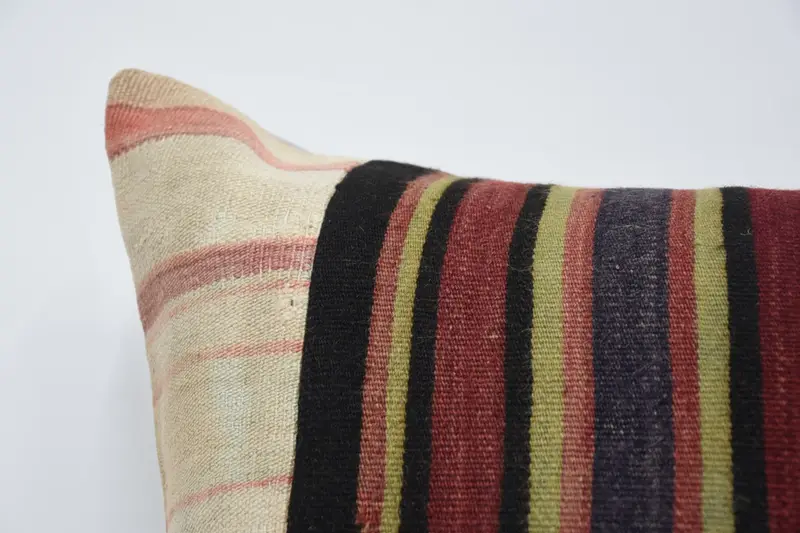 Pillow, Outdoor Bolster Pillow Case, Handmade Kilim Cushion, 32x32 Blue Pillow Cover, Turkish Kilim Pillow, Home Decor Pillow - 2